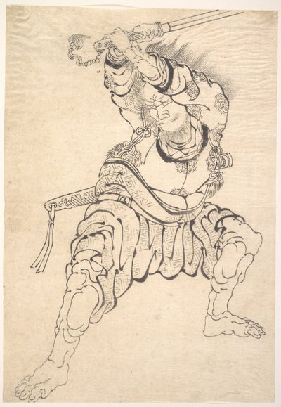 En krigare av Katsushika Hokusai