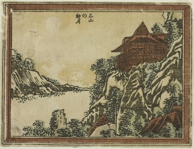 Outsm även på Ishiyama (Ishiyama no Sugetsu) av Katsushika Hokusai