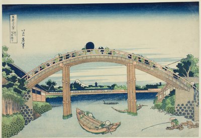 Under 10 000 Yen B Manager Fukagawa (Fukagawa 10 000 Yen Bridge) från serien ``Tierty x Views Of Mount Fuji (Fugaku Usaju Rokukei)