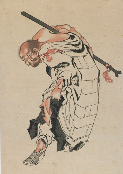 Buddhistisk gestalt, sent 1700-tidigt 1800-tal. av Katsushika Hokusai