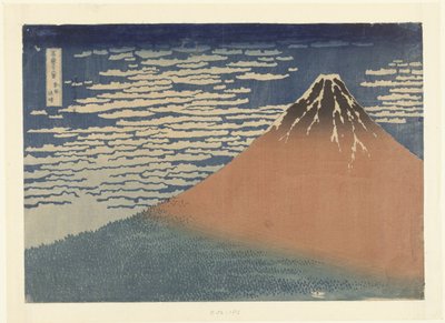 Klart väder med sydlig vind av Katsushika Hokusai