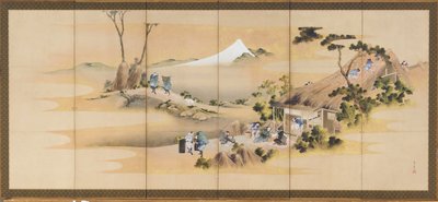 Country Scenes och Mount Fuji, en i ett par, Edo-period, ca. 1830-1832. av Katsushika Hokusai