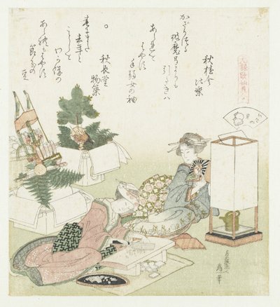 takskal Itayagai (titel på objekt) En jämförelse av Genroku-dikter och skal (serietitel) Genroku kasen kaiawase (serietitel på objekt) av Katsushika Hokusai