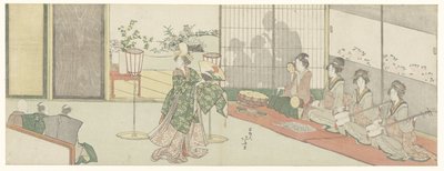 Dansuppvisning av Katsushika Hokusai