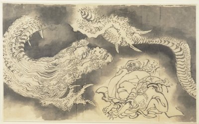 Drake av Katsushika Hokusai