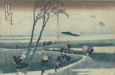 Ejiri i Suruga-provinsen från serien Thirty-Six Views of Mt Fuji, ca. 1830 av Katsushika Hokusai