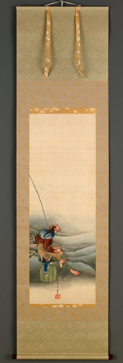 Fiskare, Edo-perioden, 1849 (bläck och färg på siden) av Katsushika Hokusai
