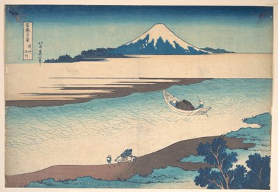 Fuji – Floden Tama, provinsen Musashi, ur serien ”Trettiosex vyer av berget Fuji” (Fugaku sanjūrokkei) av Katsushika Hokusai