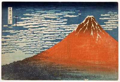 Fuji; Berg i klart väder; 1831; från serien 