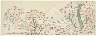 Fuji över Cherry Blossom av Katsushika Hokusai