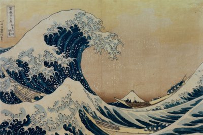 Stor våg utanför kusten nära Kanagawa av Katsushika Hokusai