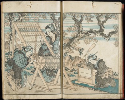 Hokusais bildalbum, volym 3, komplett av Katsushika Hokusai
