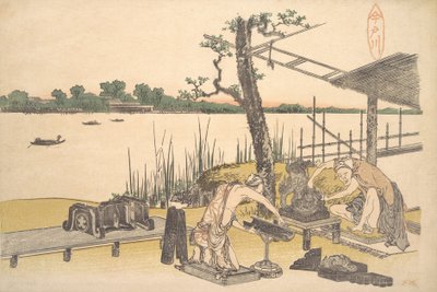 Ett annat fönster, va? 1801-4. av Katsushika Hokusai
