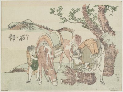 Ishibe, 1799-1802 av Katsushika Hokusai