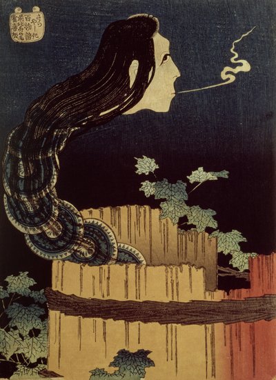 Japanese Ghost (träblock) av Katsushika Hokusai