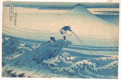Kajikazawa i provinsen Kai (Kōshū Kajikazawa), ur serien ”De trettiosex vyerna av berget Fuji” (Fugaku sanjūrokkei) av Katsushika Hokusai