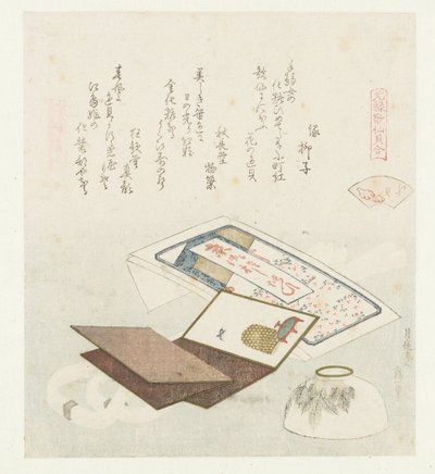 Skalfärg Irogai (titel på objekt) En jämförelse av Genroku-dikter och skal (serietitel) Genroku kasen kaiawase (serietitel på objekt) av Katsushika Hokusai