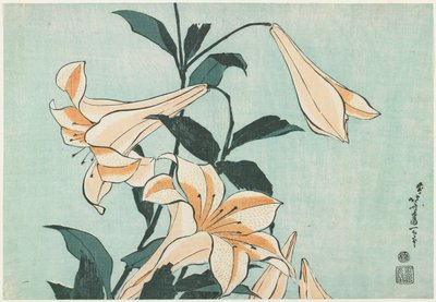 Liljor av Katsushika Hokusai