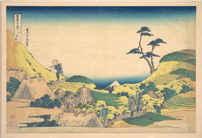 Nedre Meguro (Shimo Meguro), ur serien ”Trettiosex vyer av berget Fuji” (Fugaku sanjūrokkei) av Katsushika Hokusai