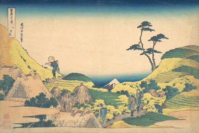 Lower Meguro Shimo Meguro, från serien Thirty-six Views of Mount Fuji Fugaku..., ca. 1830-32. av Katsushika Hokusai