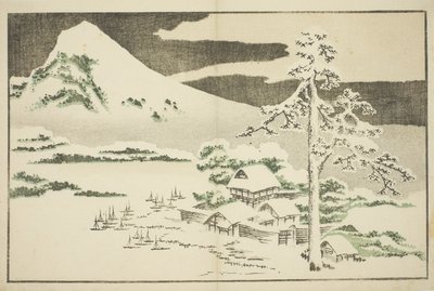Mount Fuji in Winter, från The Picture Book of Realistic Paintings of Hokusai av Katsushika Hokusai