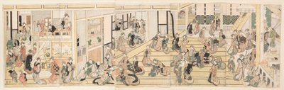 Nyårsdagen på bordellen Ōgiya i Yoshiwara av Katsushika Hokusai