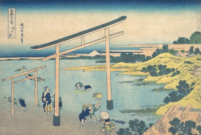 Noboto Bay Noboto no ura, från serien Thirty-six Views of Mount Fuji Fugaku ..., ca. 1830-32. av Katsushika Hokusai