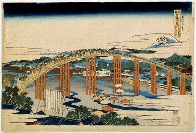 Okazaki Yahagi B Ri d Geo Ver Urban examen. Japan sleep p Hayashi t av Hokusai (1760-1894) av Katsushika Hokusai