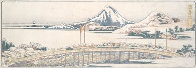 Okazaki, från serien Fifty-three Posts of Spring Pleasures av Katsushika Hokusai