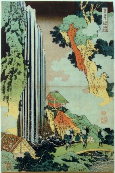 Ono vattenfall av Katsushika Hokusai