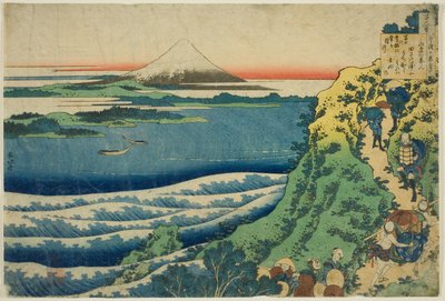 Poe m av Yamabe no Akahito, från serien av Katsushika Hokusai