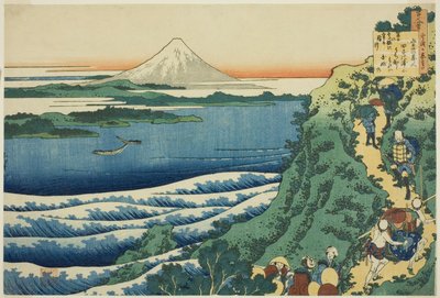 Poe m av Yamabe no Akahito, från serien av Katsushika Hokusai