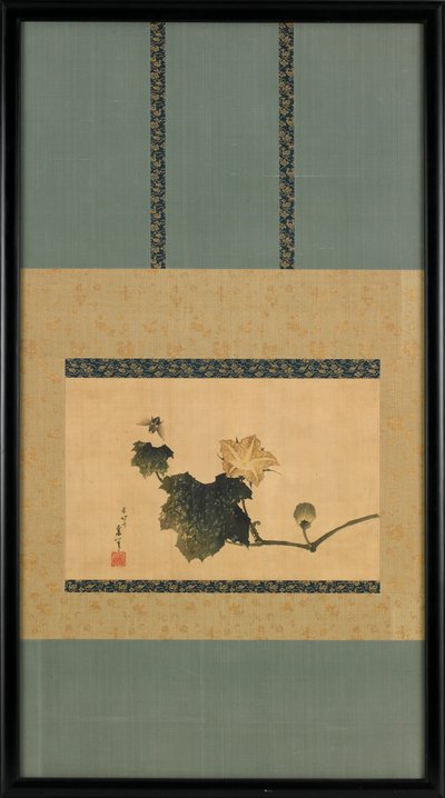 Pumpkin Vine and Horse Fly, ca. 1825-1833. av Katsushika Hokusai