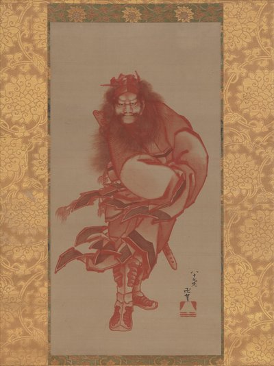 Röde Zhong Kui, demonbekämparen av Katsushika Hokusai