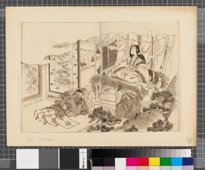 Scener från kriget mellan Japan och Korea, slutet av 1700-talet och första hälften av 1800-talet (tusch och tvätt på papper) av Katsushika Hokusai