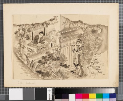 Scener från kriget mellan Japan och Korea, slutet av 1700-talet - första hälften av 1800-talet (tusch och lavering på papper) av Katsushika Hokusai