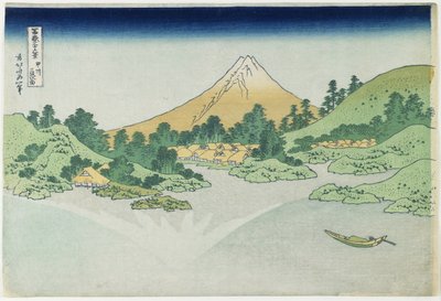 Vattnets yta vid Misaka i Ko_shu_-provinsen, 1831-1834 av Katsushika Hokusai