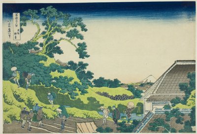 Surugadai-medlemmen Edo (Toto Surugadai), från serien "Tyrty x Vie ws Of Mount Fuji (Fugaku Usaju Rokukei)" av Katsushika Hokusai
