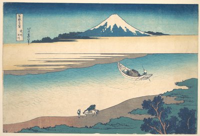 Floden Tama i provinsen Musashi (Bushū Tamagawa), ur serien ”De trettiosex vyerna av berget Fuji” (Fugaku sanjūrokkei) av Katsushika Hokusai