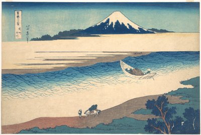 Floden Tama i provinsen Musashi (Bushū Tamagawa), ur serien ”De trettiosex vyerna av berget Fuji” (Fugaku sanjūrokkei) av Katsushika Hokusai