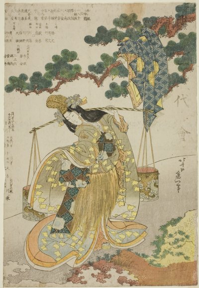 The Brine Maiden av Katsushika Hokusai