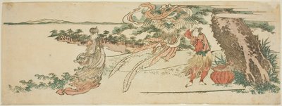 Fjäderdräkten (Hagoromo) av Katsushika Hokusai