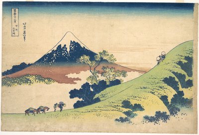 Inume-passet i Kai-provinsen (Kōshū Inume tōge), ur serien ”De trettiosex vyerna av berget Fuji” (Fugaku sanjūrokkei) av Katsushika Hokusai