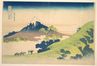 Inume-passet i Kai-provinsen (Kōshū Inume tōge), ur serien ”De trettiosex vyerna av berget Fuji” (Fugaku sanjūrokkei) av Katsushika Hokusai