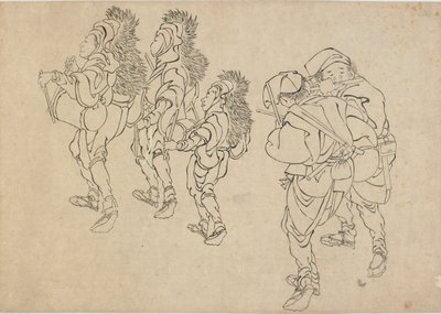 Lejondansen, sent 1700-tidigt 1800-tal. av Katsushika Hokusai