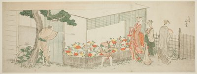 Pionshowen av Katsushika Hokusai