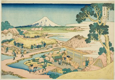 Thea Fans ljudet av Kazuto Katakura P Rovinse (Fuji of Katakura Chaen), från Te-seriens "Mr. Tirty x Views of Fuji (Fuji Kasa Juroku) Katsura)" av Katsushika Hokusai