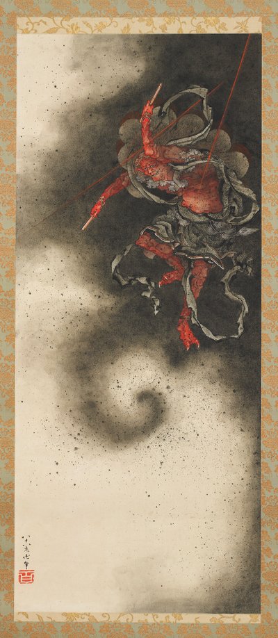Åskgud, Edo-perioden av Katsushika Hokusai