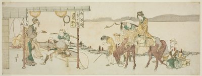 Resenärernas tehus av Katsushika Hokusai