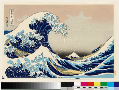 Under vågen utanför Kanagawa, 1900-talet (träsnitt) av Katsushika Hokusai